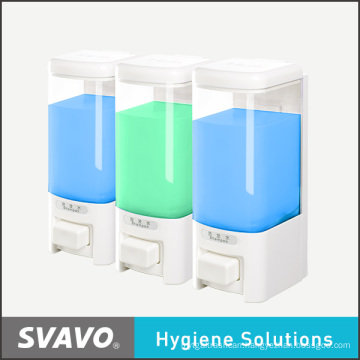 Wall Mount Soap Dispenser with Three Transparent Tank (V-8103)
